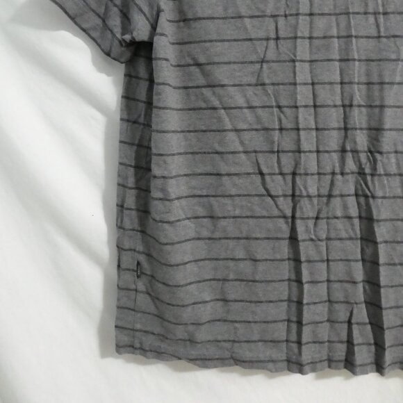 MEXX | xl - extra large | Men's Striped Grey Polo Short Sleeve Shirt - Picture 12 of 15
